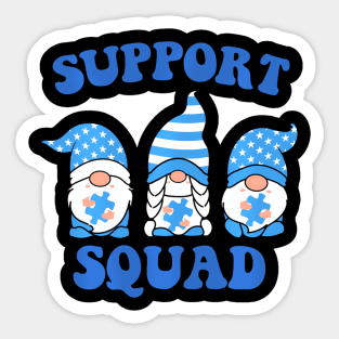 Gnomies Support Squad Colorectal Cancer Awareness Sticker